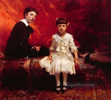 Portrait of Edouard and MarieLoise Pailleron John Singer Sargent Oil Paintings